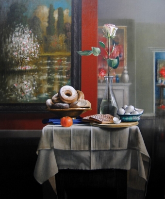 Still life with wafels